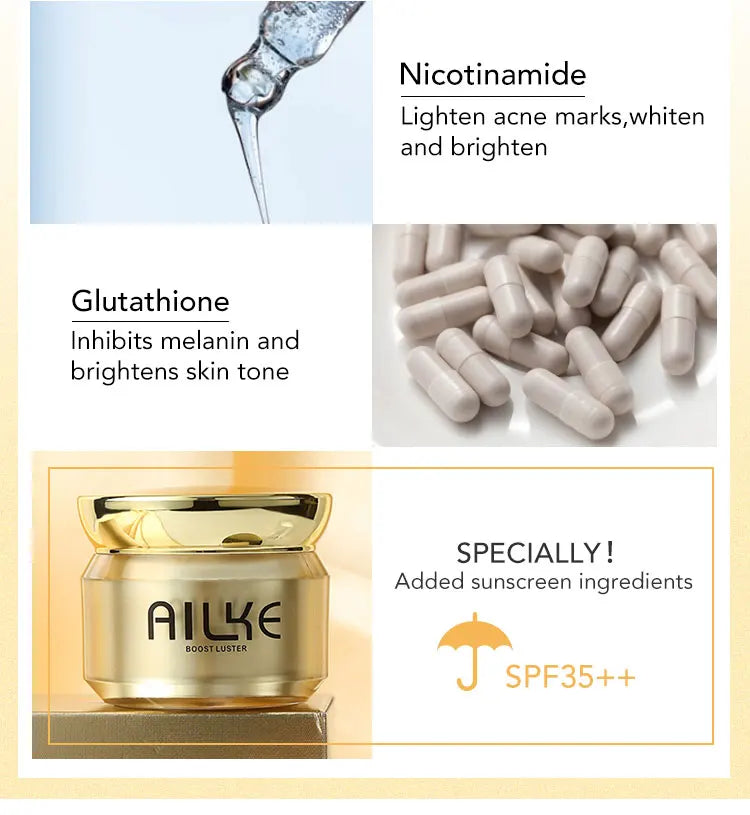 AILKE Dark Spot Corrector Bleaching Hydration Facial Cream SPF35