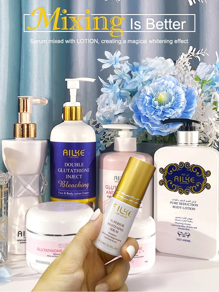 AILKE Brightening Skin Care Set Vitamin C Glutathione