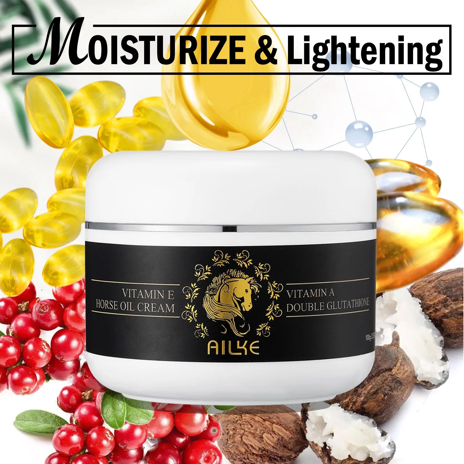 AILKE Collagen 5 in 1 Skin Care Kit, Restore Skin Elasticity, Smooth Skin, Brighten, Even Skin Tone, For Face And Body Use Set