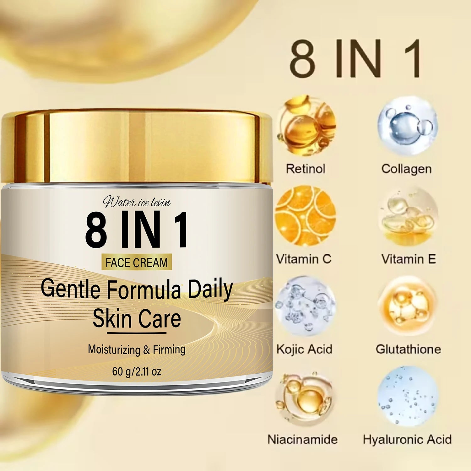 8-in-1 Face Cream Retinol Collagen Vitamin C E