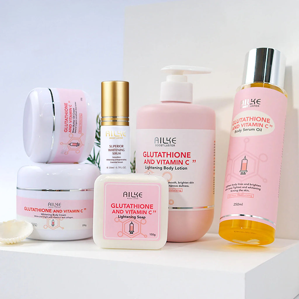 AILKE Brightening Skin Care Set Vitamin C Glutathione