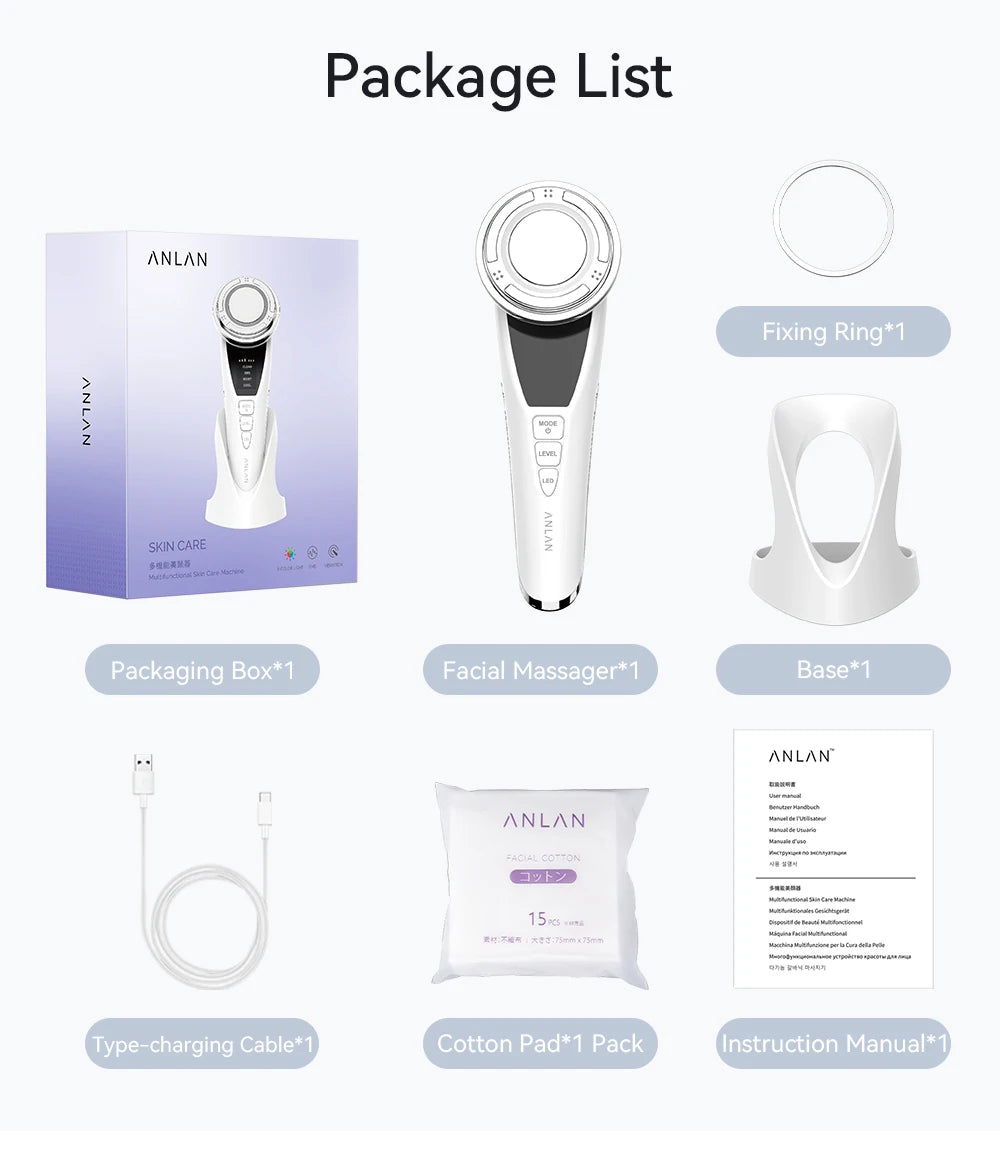 ANLAN EMS Facial Massager Pro