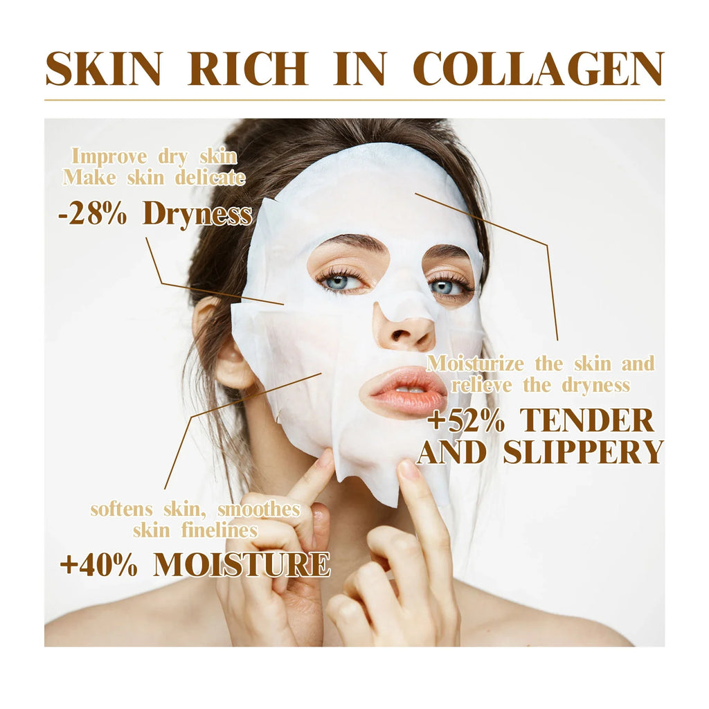 10PCS Collagen Anti Wrinkle Facial Masks