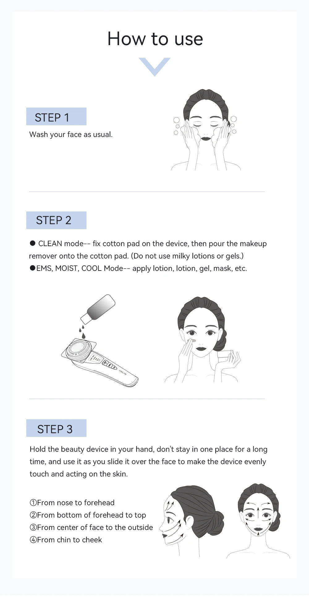ANLAN EMS Facial Massager Pro