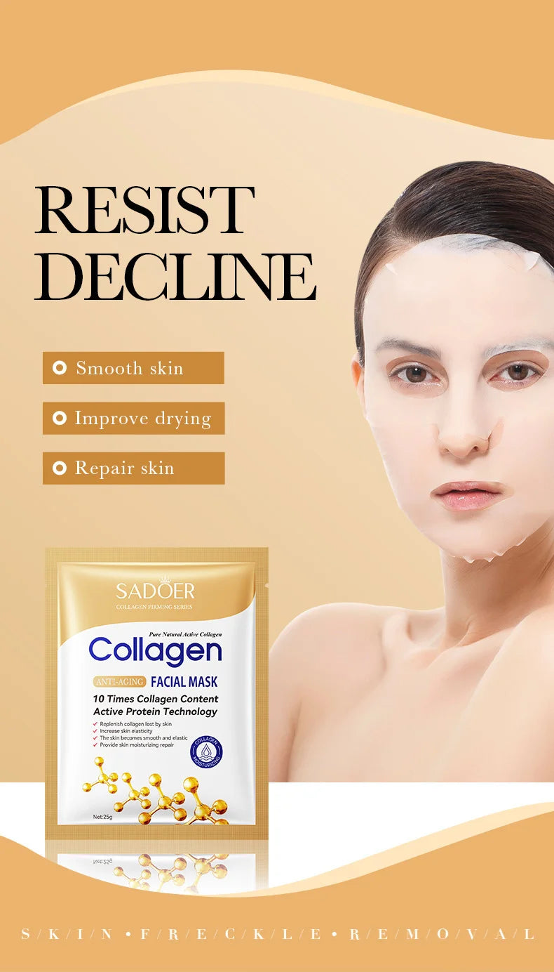 10PCS Collagen Anti Wrinkle Facial Masks