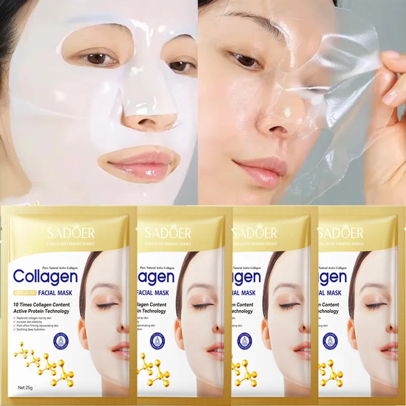 10PCS Collagen Anti Wrinkle Facial Masks