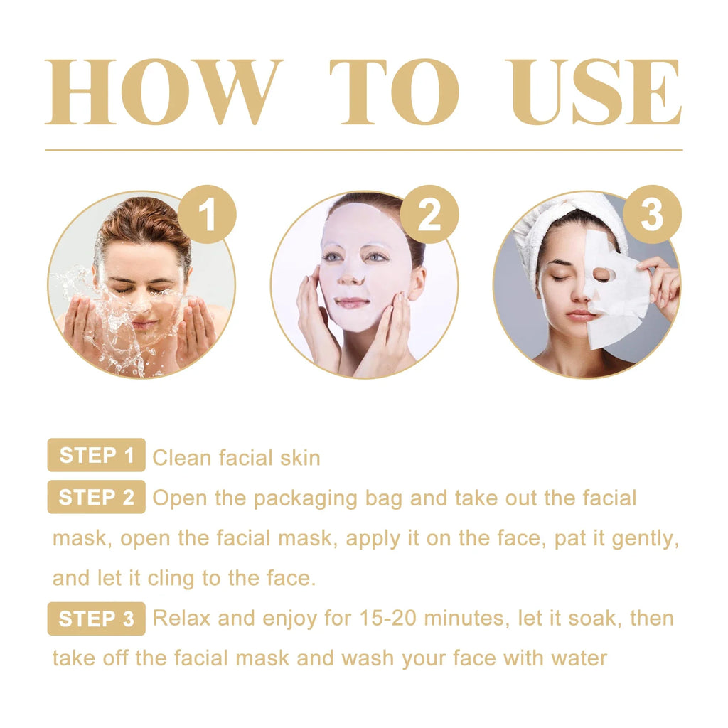10PCS Collagen Anti Wrinkle Facial Masks
