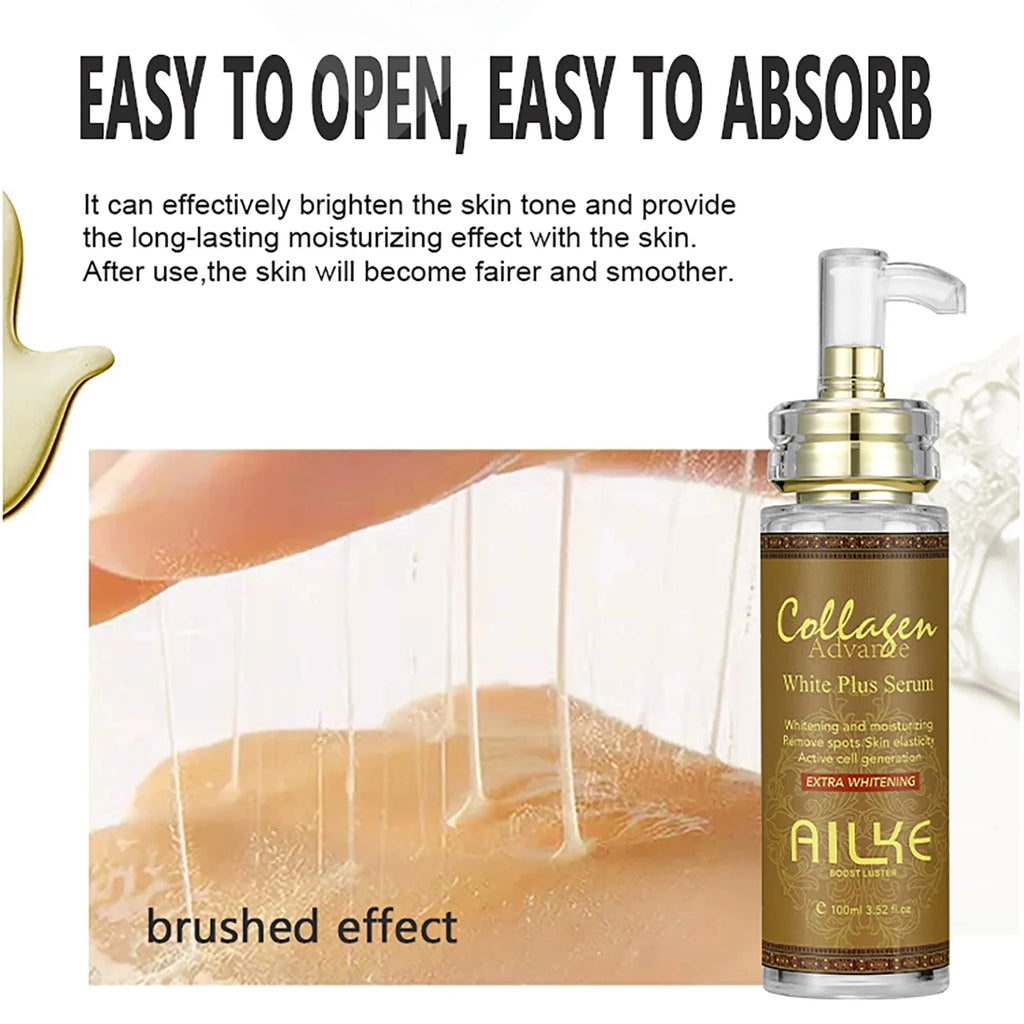 AILKE Collagen 5 in 1 Skin Care Kit, Restore Skin Elasticity, Smooth Skin, Brighten, Even Skin Tone, For Face And Body Use Set