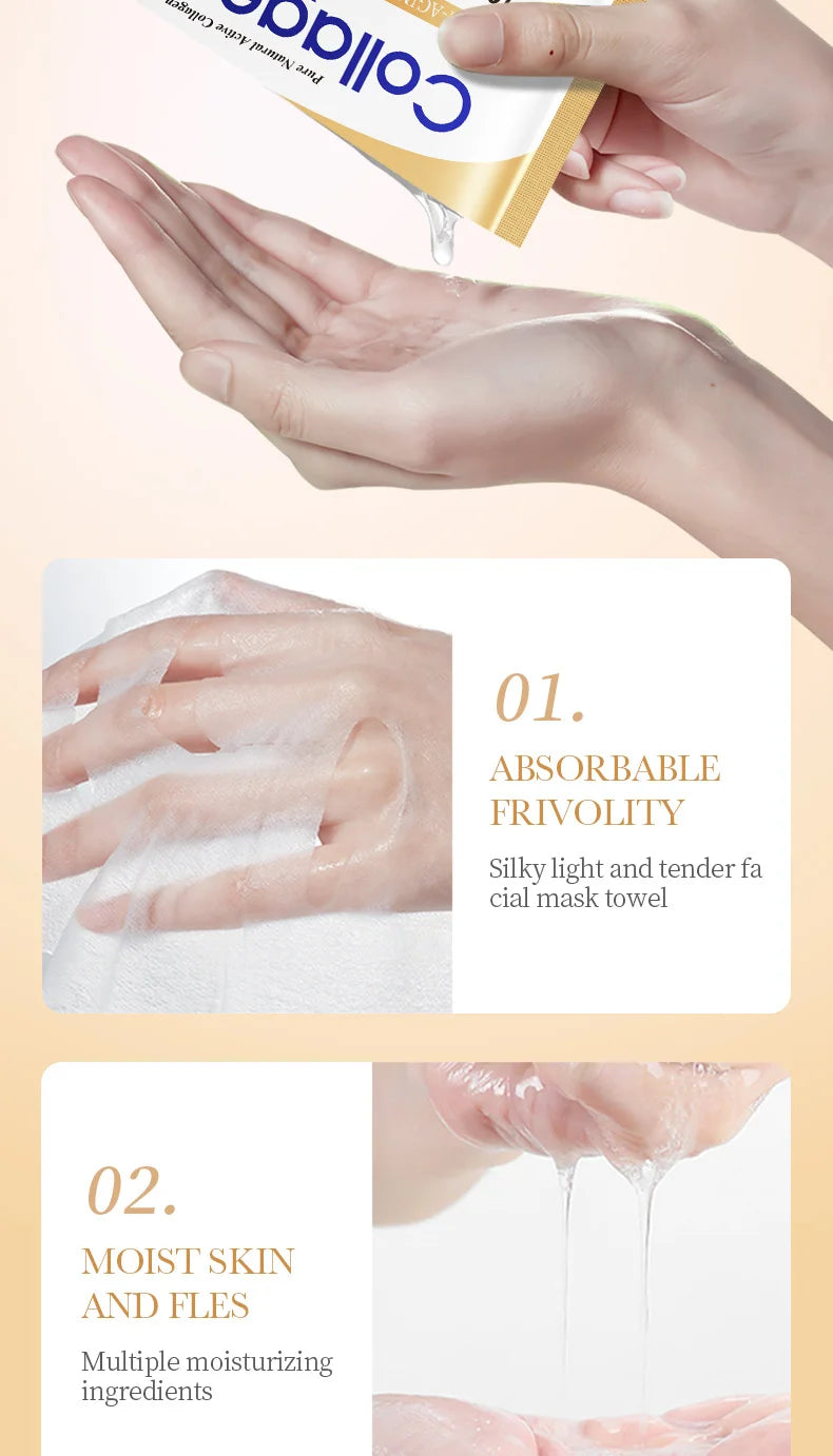 10PCS Collagen Anti Wrinkle Facial Masks