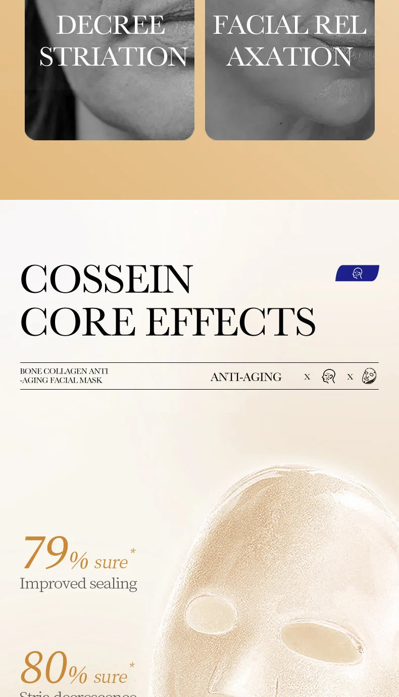 10PCS Collagen Anti Wrinkle Facial Masks