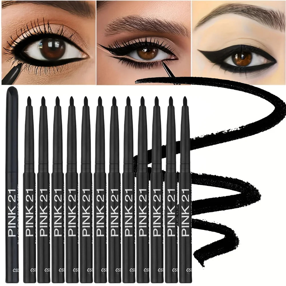 Smooth Waterproof Eyeliner Pencil (3pcs)