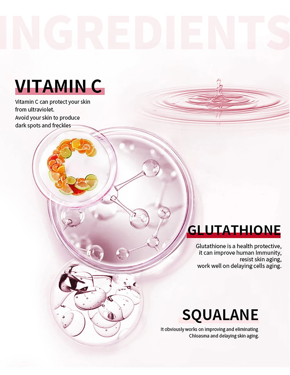 AILKE Brightening Skin Care Set Vitamin C Glutathione