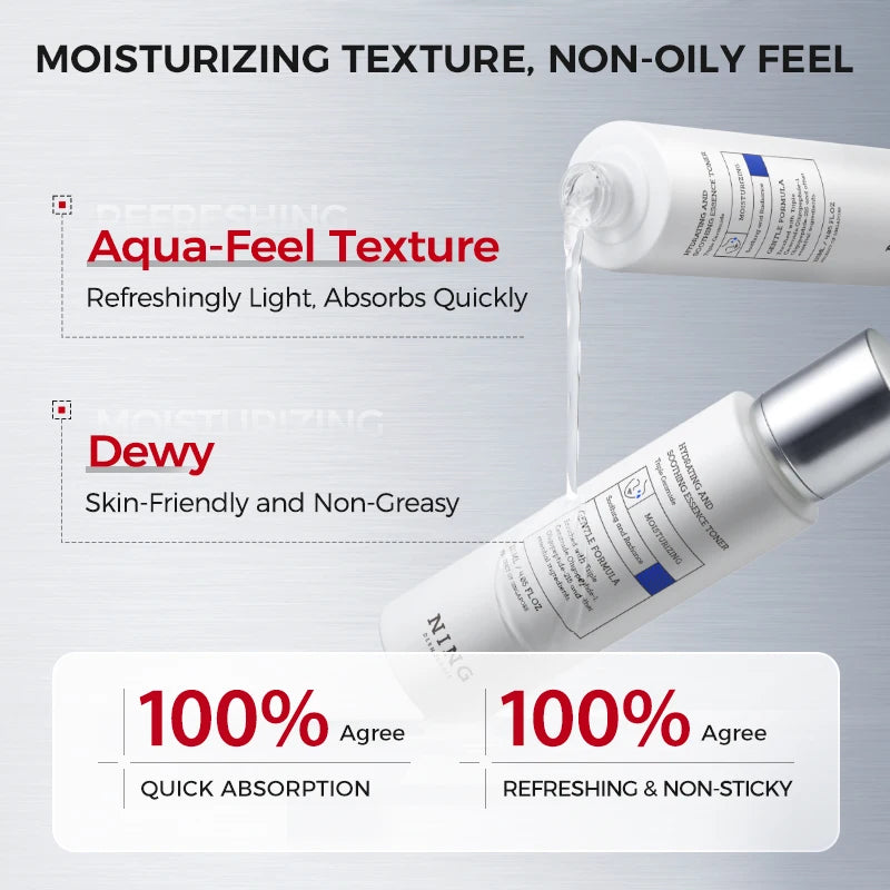 Hydrating & Soothing Toner Lotion & Cream 8D Hyaluronic Acid Ceramides